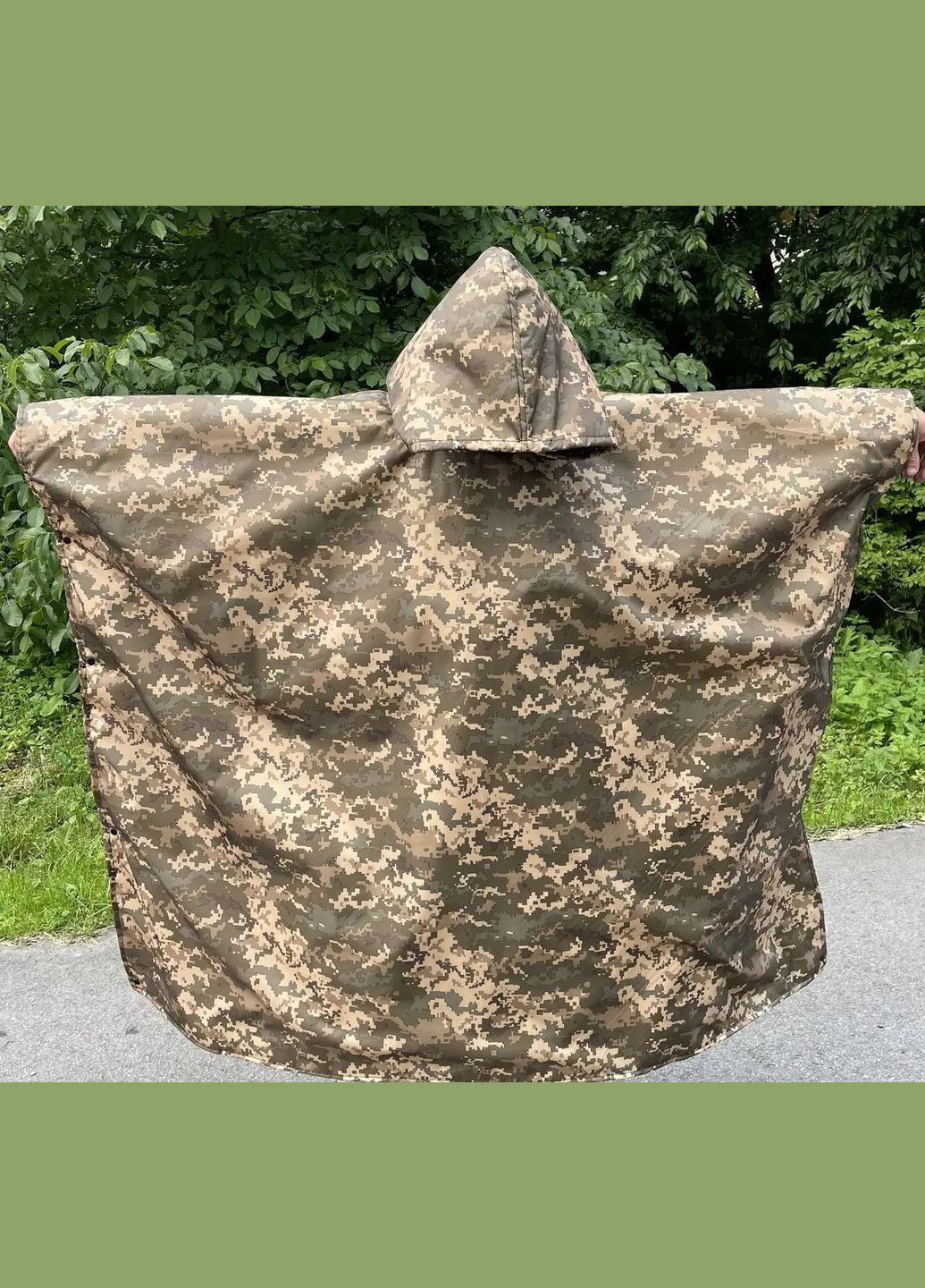 Анти тепловизор пончо тактическая водонепроницаемая тройная защита пончо плащ пиксель No Brand (301083189)