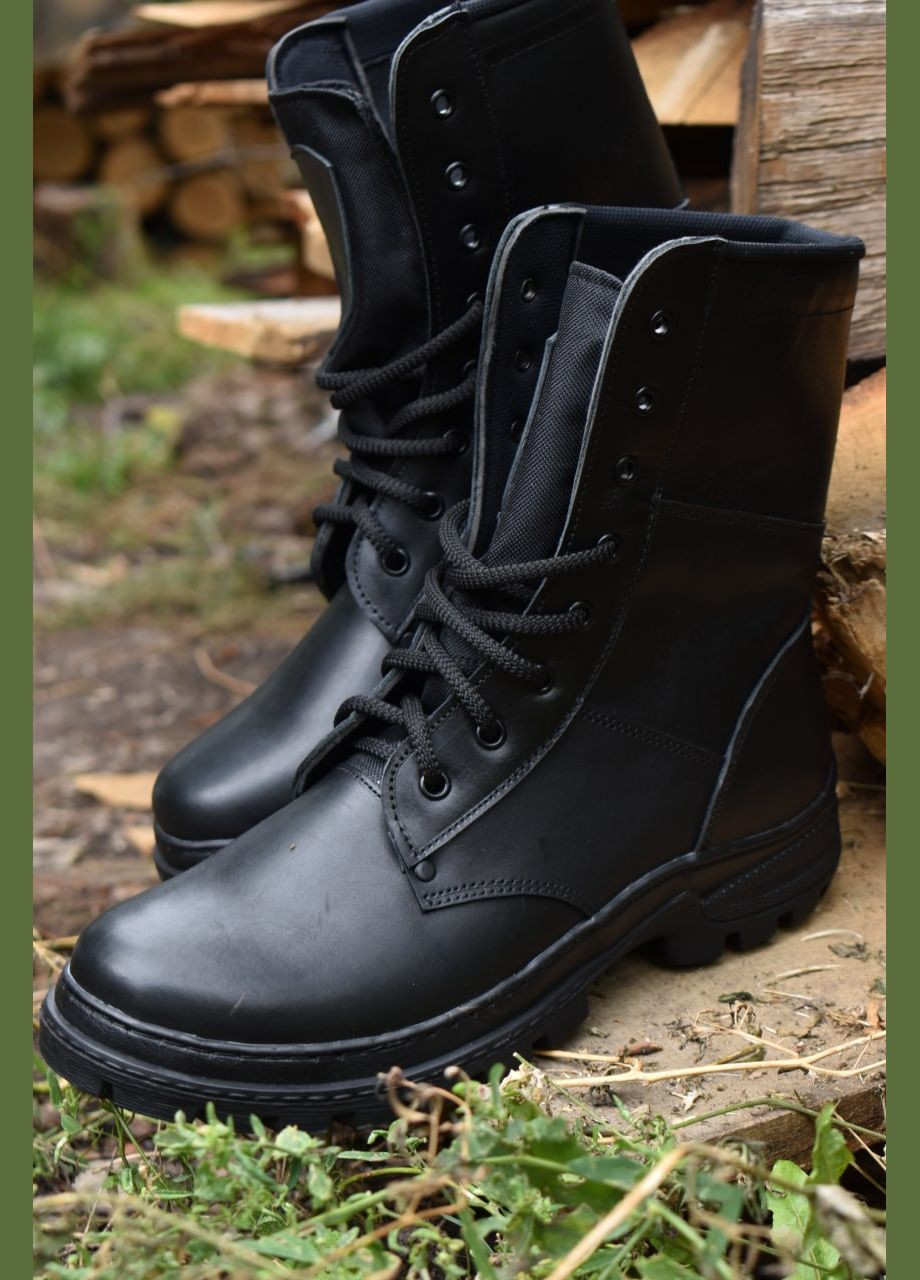 Женские Тактические Демисезонные Берцы. 36-48р Черные. Полностью Натуральная кожа! MSDF-2101 No Brand (301138844)