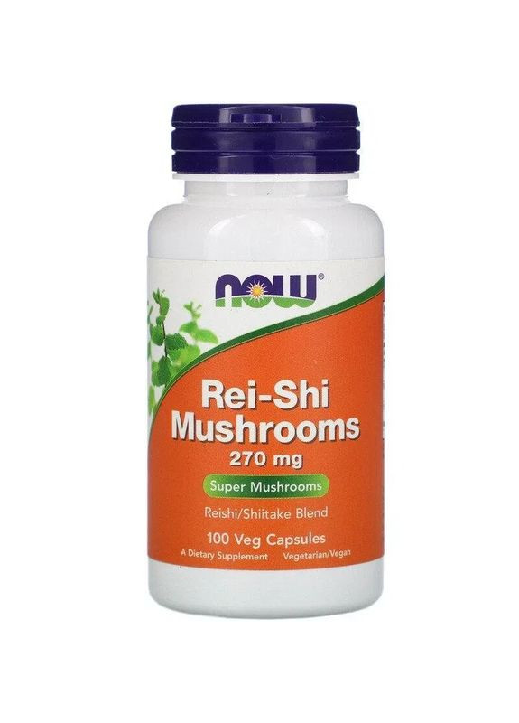 Грибы рейши "Rei-Shi Mushroom", 270 мг, 100 капсул Now Foods (361117449)