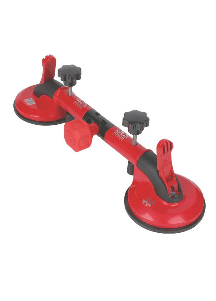 Вакуумная присоска для плитки, стекла P621 ⌀118 мм, m=100 кг двойная алюминиевый корпус Shijing (361447527)