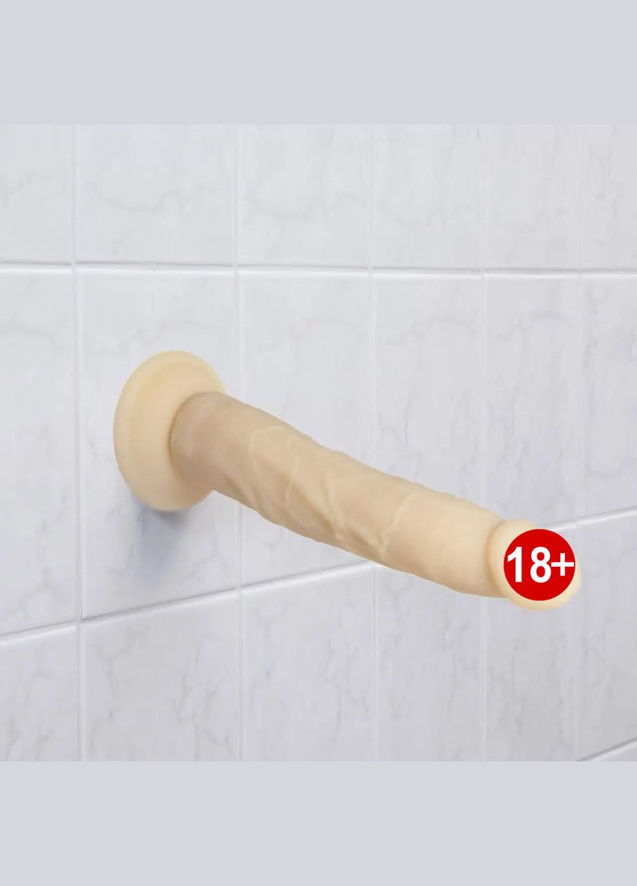 Фаллоимитатор Naked – 9” Silicone Dual Density Bendable Dildo - Vanilla ADDICTION (303903240)