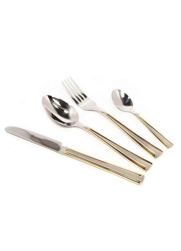 Набір столових приладів Bachmayer BM-2453 з 24 предметів у подарунковому пакуванні на 6 персон ложки, виделки (вилки), ножі No Brand (317170014)