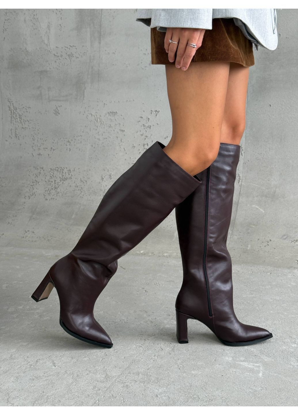 Осенние стильные женские сапоги No Brand