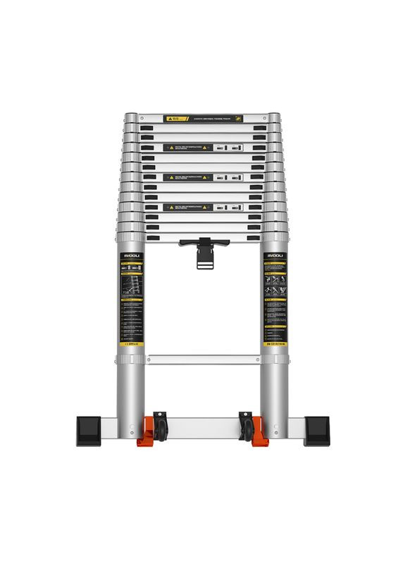 Драбина телескопічна 11 сходинок 3,2 м (Професійна) металевий хомут MIDOLI (322843371)