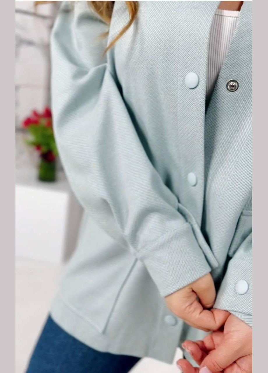 Піджак- сорочка жіночий "Модель 257" - з довгим рукавом SF-257 М'ятний, 58 Sofia (301219674)