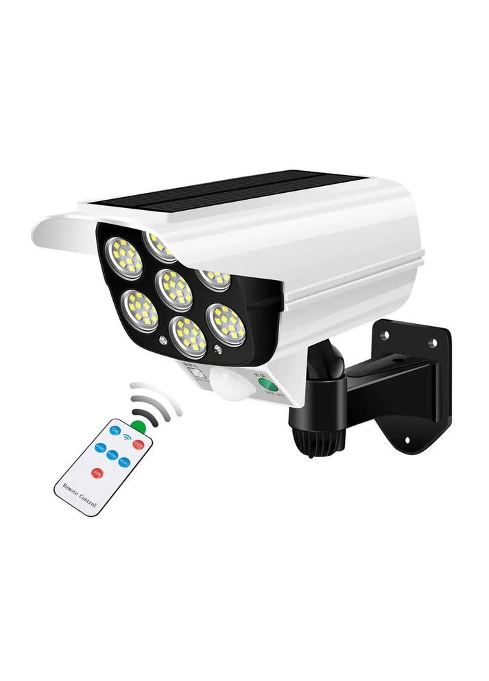 Вуличний накладний світильник Jianlips JLP2178 Сонячна батарея Ліхтар прожектор з пультом Білий/Чорний UKC (334256972)