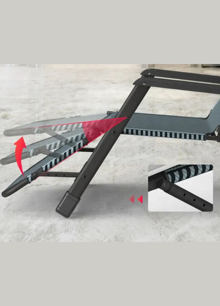 Раскладное кресло кровать с подушкой темно-серое (FCB-S04-PP) LEOBRO (346533682)