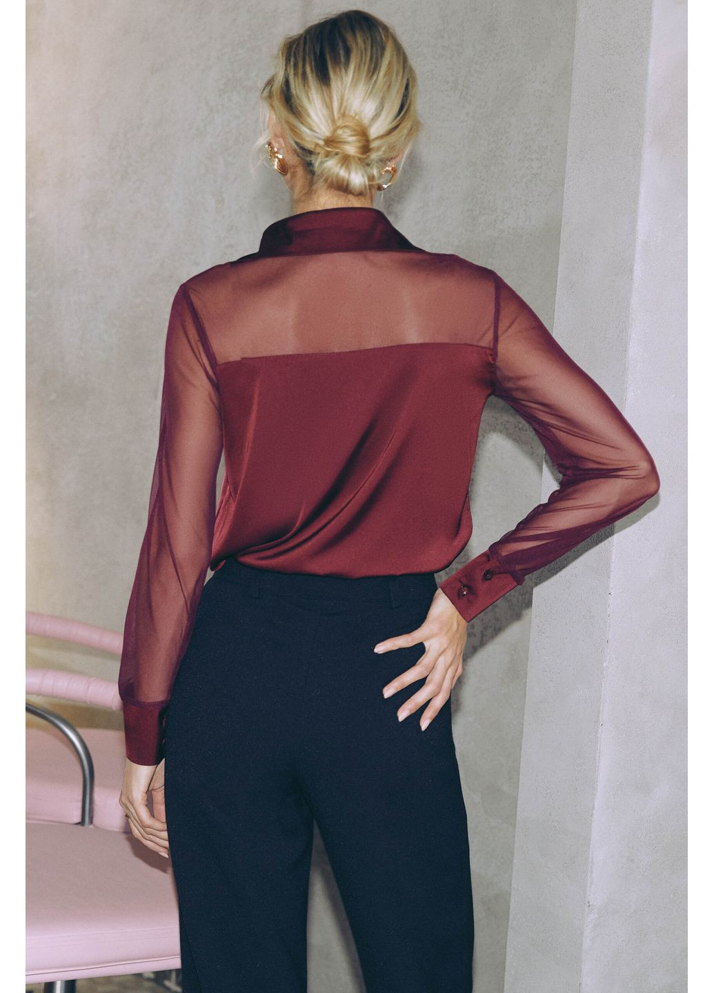 Темно-красная рубашка Seventeen