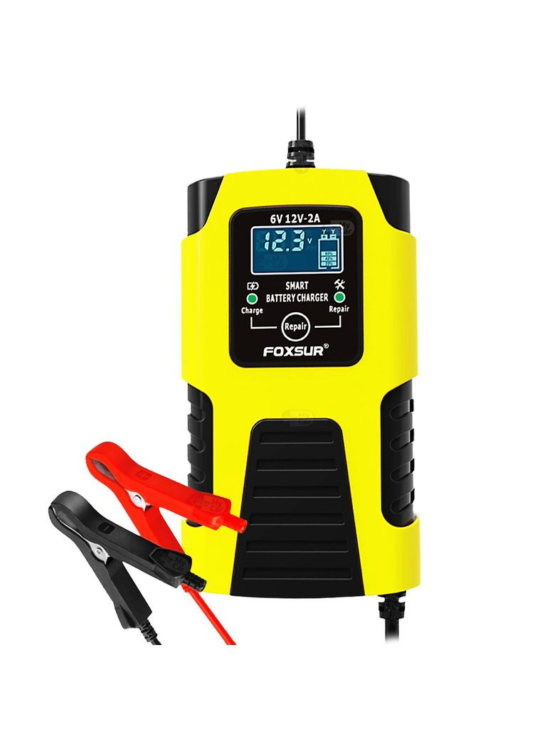 Автоматичний зарядний пристрій для акумулятора авто 2A, 6-12V FBC061202D, розумна зарядка + кейс Foxsur (350947305)