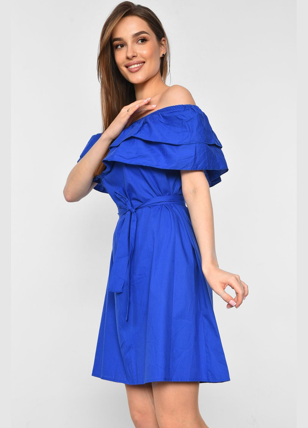 Сарафан жіночий синього кольору Let's Shop (292755100)