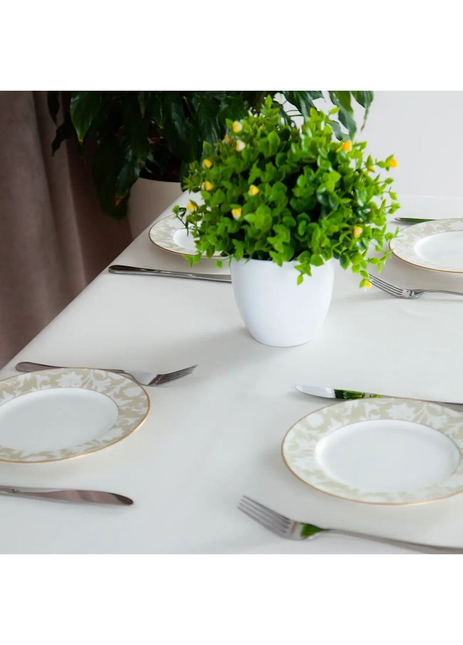 Водовідштовхуюча скатертина 150*150 см Молочна (26020150150) ТЕП (364100180)