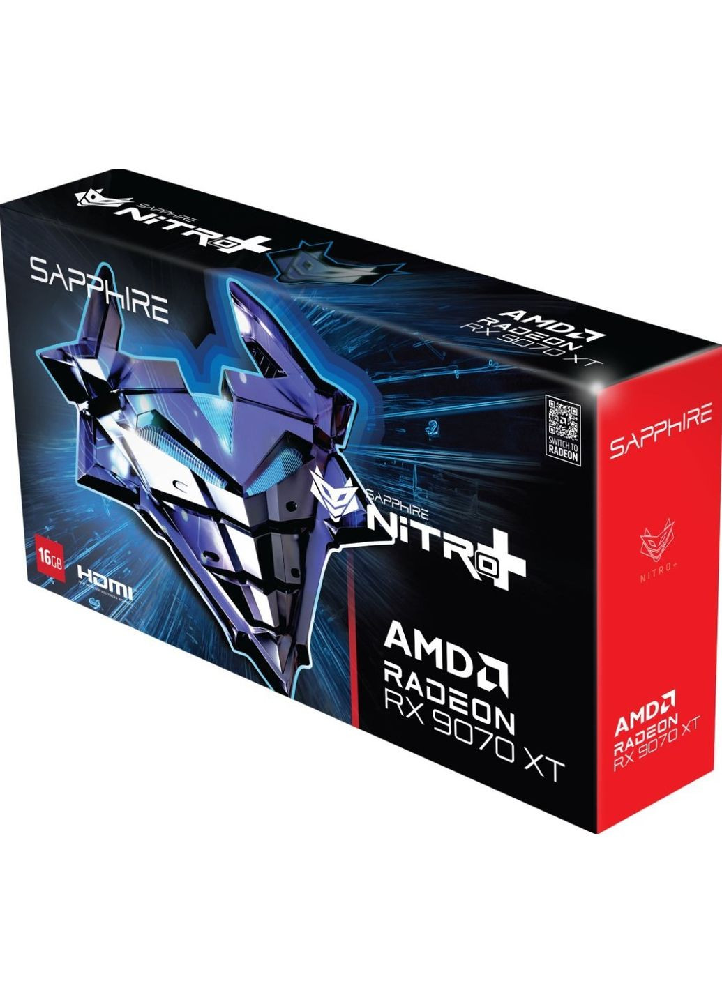 Видеокарта Radeon RX 9070 XT NITRO+ 16384MB (11348-01-20G) Sapphire (360415774)