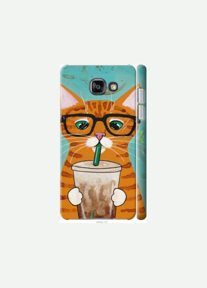 Чехол на Samsung Galaxy A7 (2016) A710F Зеленоглазый кот в очках "4054m-121-2448" Endorphone (362604578)