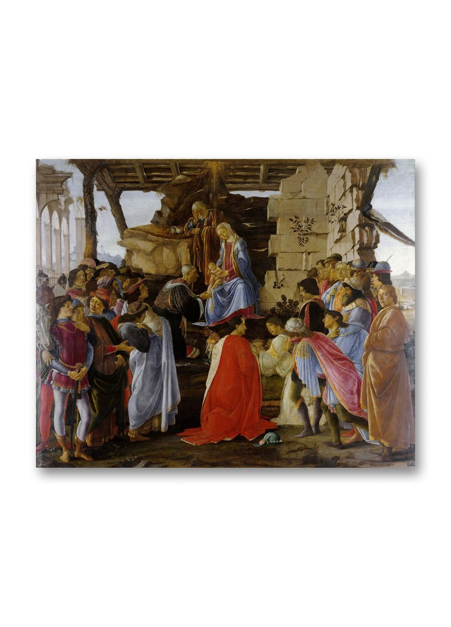 Печать на холсте Поклонение волхвов Сандро Боттичелли 40x40 No Brand (346496161)