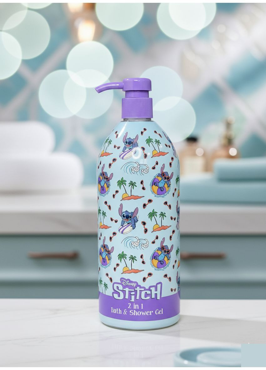 Гель для душа и ванны Stitch (Стич), объем 1 литр. Disney (369734693)