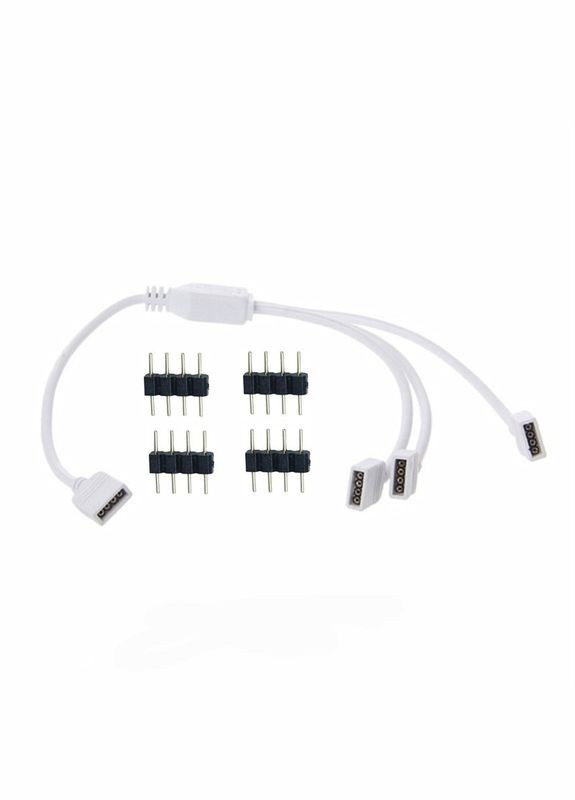 Розгалужувач для світлодіодної стрічки 4-х контактний на 3 виходи No Brand (334302316)