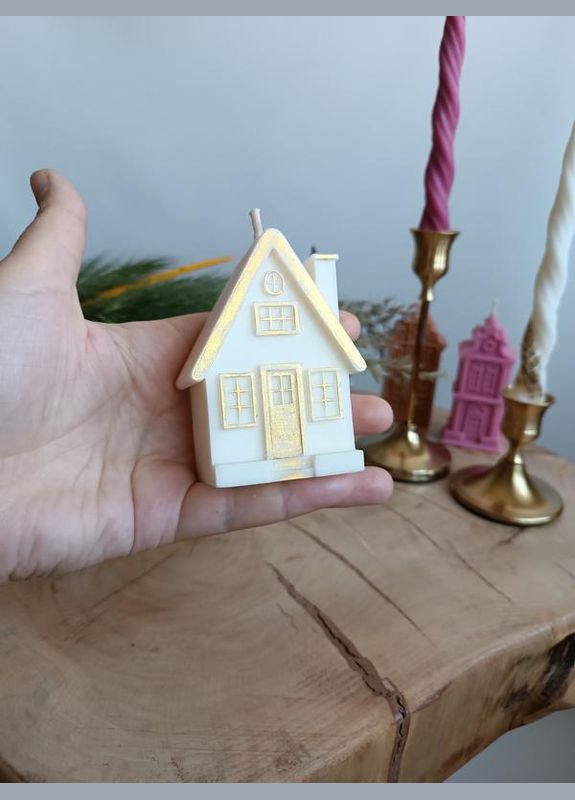Свічка-будиночок, аромат і колір на вибір, натуральний віск, декор і подарунок Hand Made (346591210)