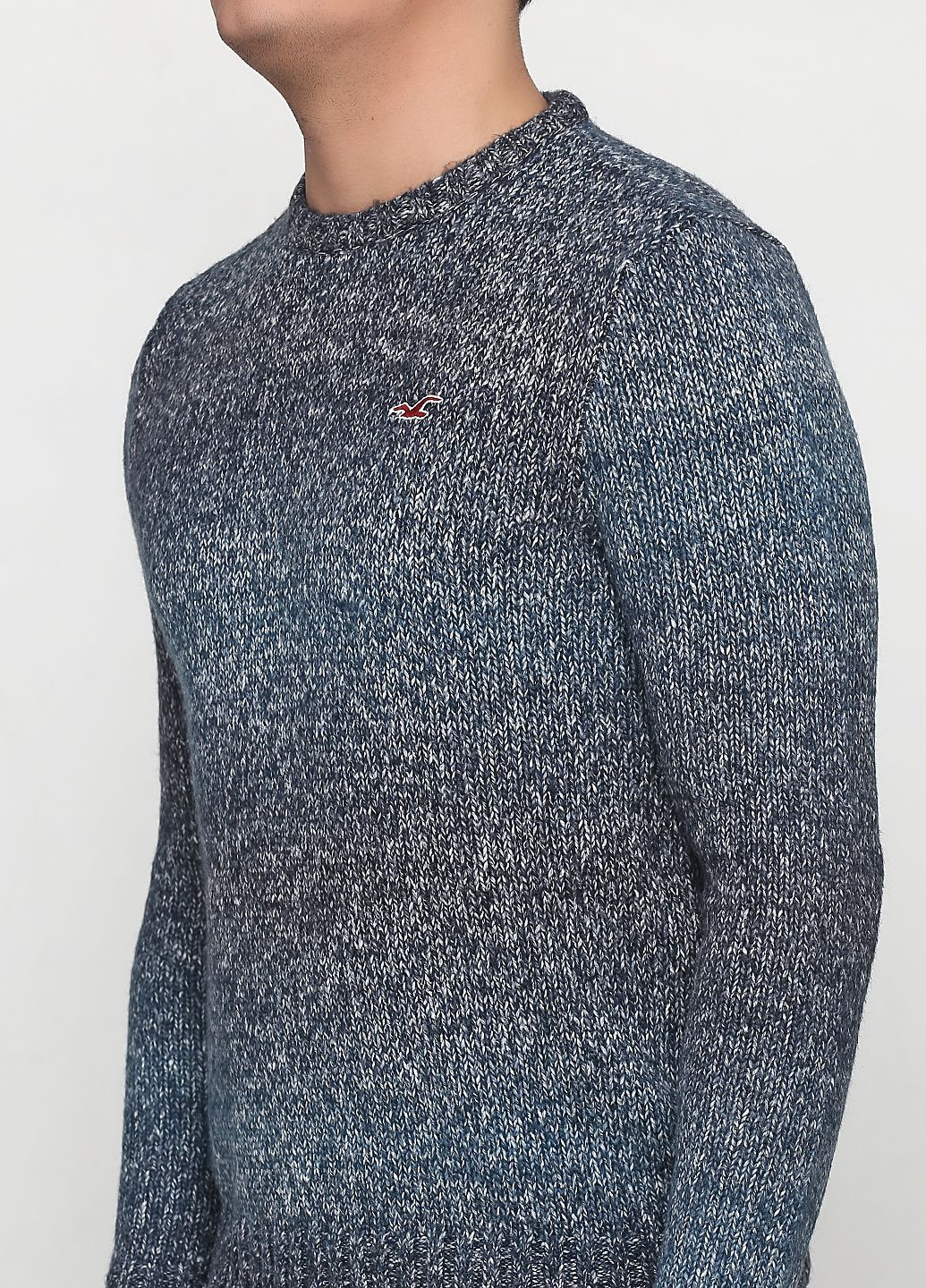 Синій демісезонний светр чоловічий - светр hc6761m Hollister