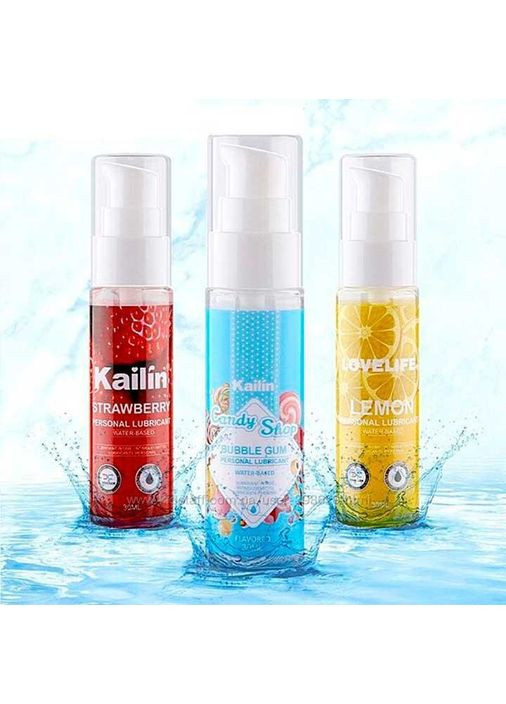 Съедобный лубрикант Kailin 30 мл Лимон – Интимная смазка No Brand (368892391)