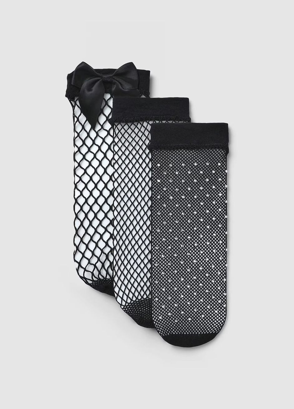 Чёрные носки женщин Terranova однотонные (316535970)