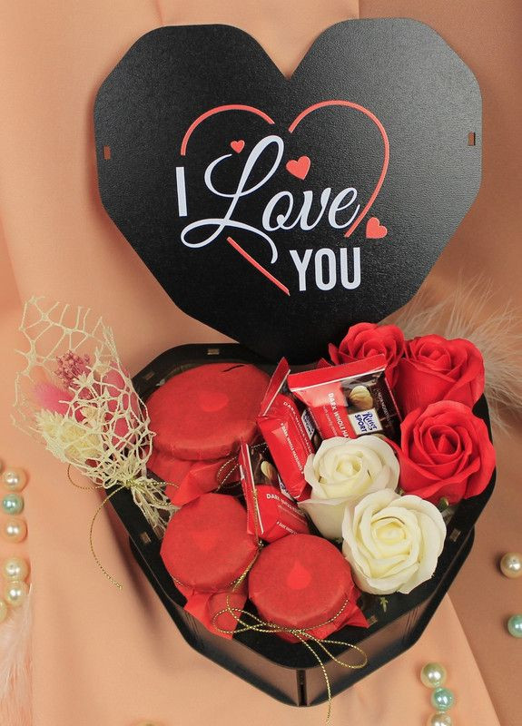 Бокс "I love you" подарок для любимой девушки, женщине, сестре, подруге, крестной (8-0306) Кукумбер (290704410)