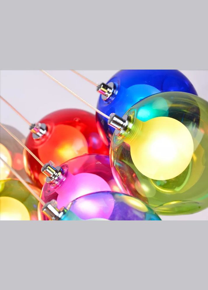 Люстра подвесная на 7 лампочек 26242 Хром 35-140х36х36 см. Sunnysky (364496317)