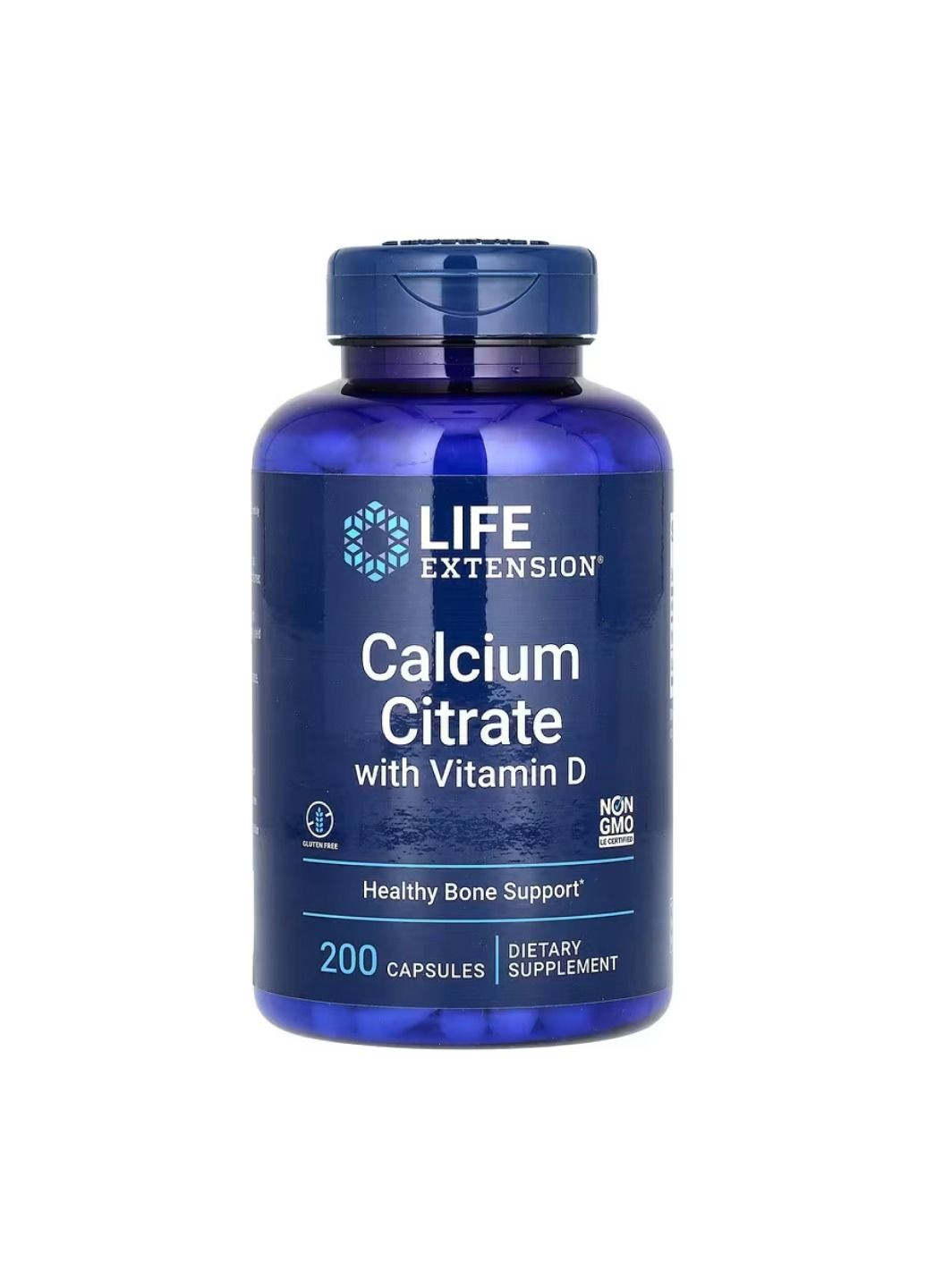 Комплекс кальция Calcium Citrate with Vitamin D - 200 caps Life Extension (330984711)