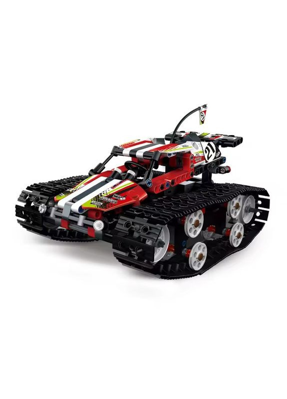 Конструктор гоночная машина на гусеничном ходу на дистанционном управлении на 415 деталей, красный. Mould King (358688540)