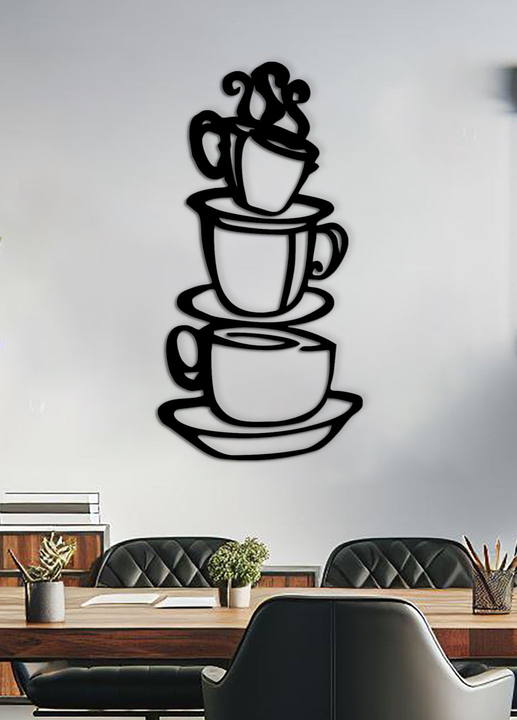 Современная картина на кухню, декоративное панно из дерева "Хороший кофе", оригинальный подарок 25х13 см Woodyard (291842702)