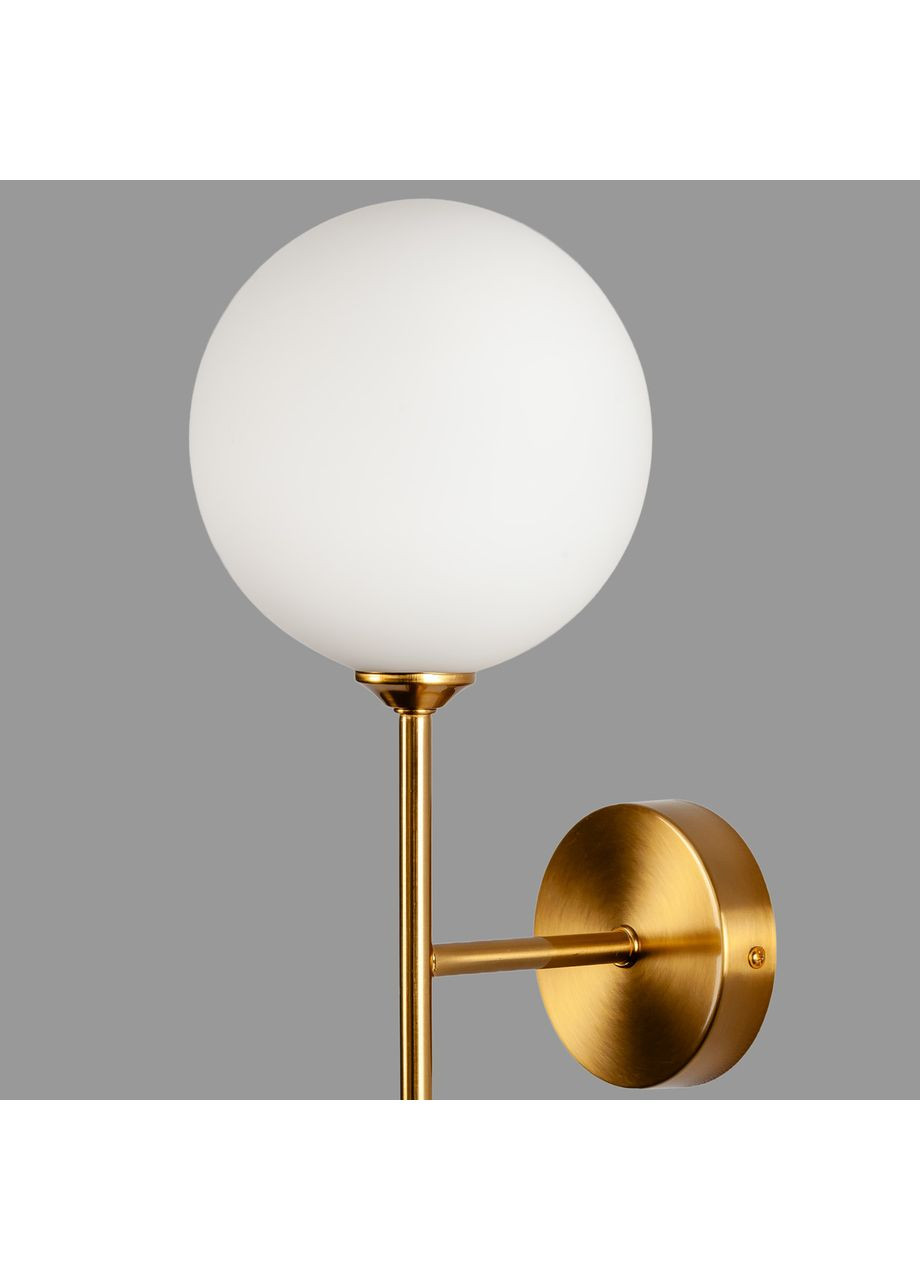 Бронзове сучасне бра на 1 лампу "Bulb" (99-W2502F-1(150) BRZ+WH) No Brand (370070882)