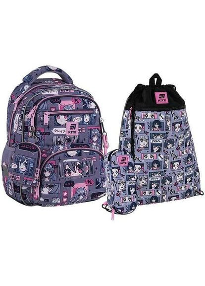 Шкільний набір Education Anime Girl Рюкзак + Пенал + Сумка для взуття SET_K25-773M-5 (1381979) Kite (368865608)