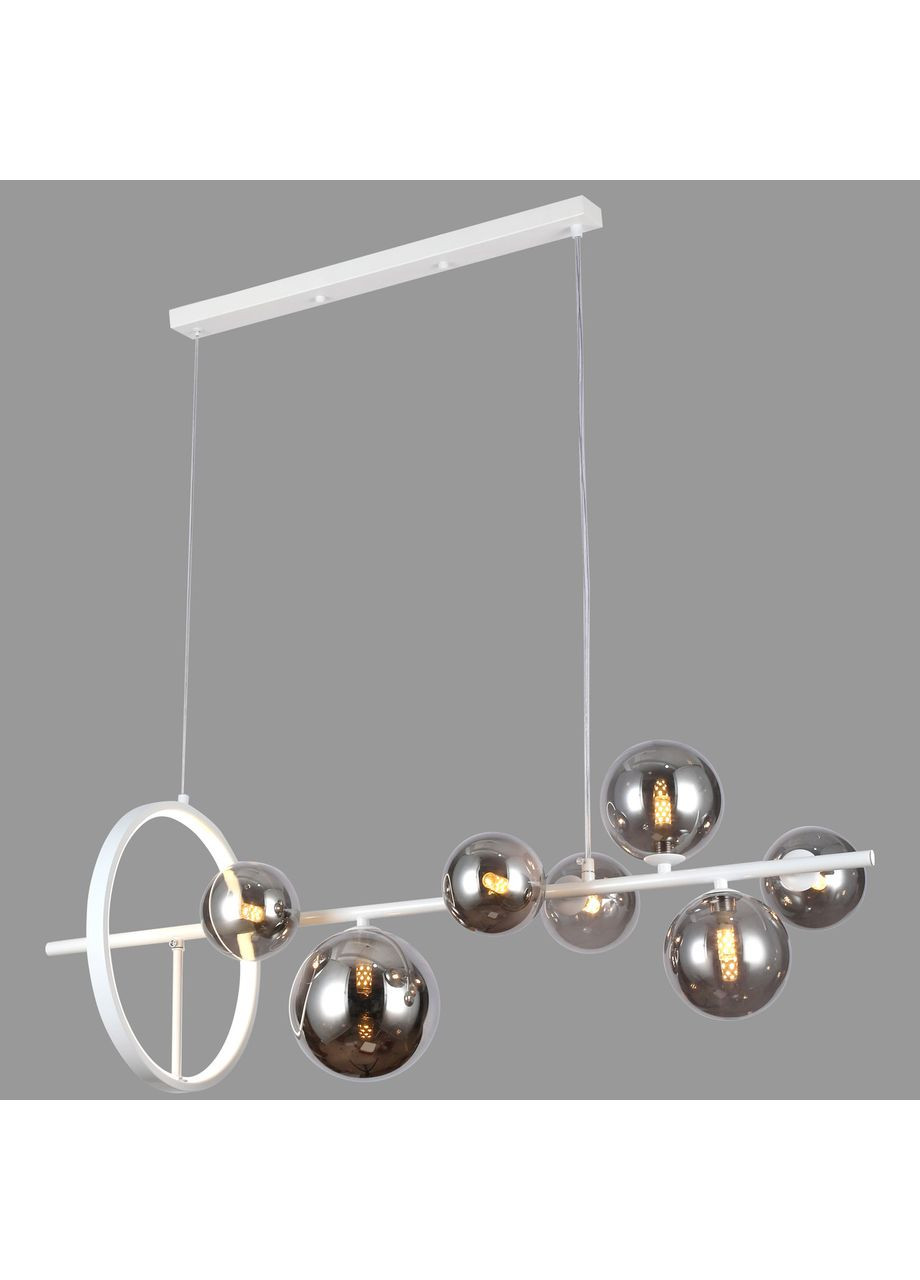 Подвесная люстра "Bubbles" на 7 ламп с графитовыми плафонами (918-LP267-7 WH+BK) No Brand (370072311)