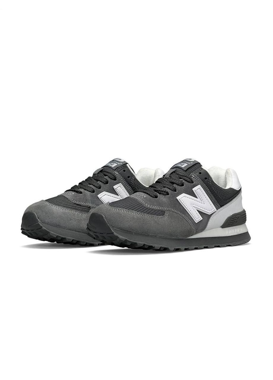 Кросівки жіночі New Balance ML No Brand 574 Grey White New темно-сірі демісезони (299374762)