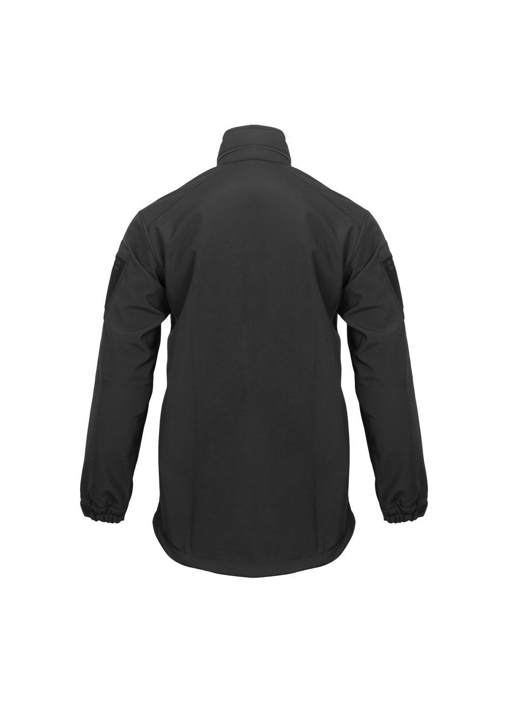 Черная демисезонная куртка softshell с липучками для шевронов black Vik-Tailor