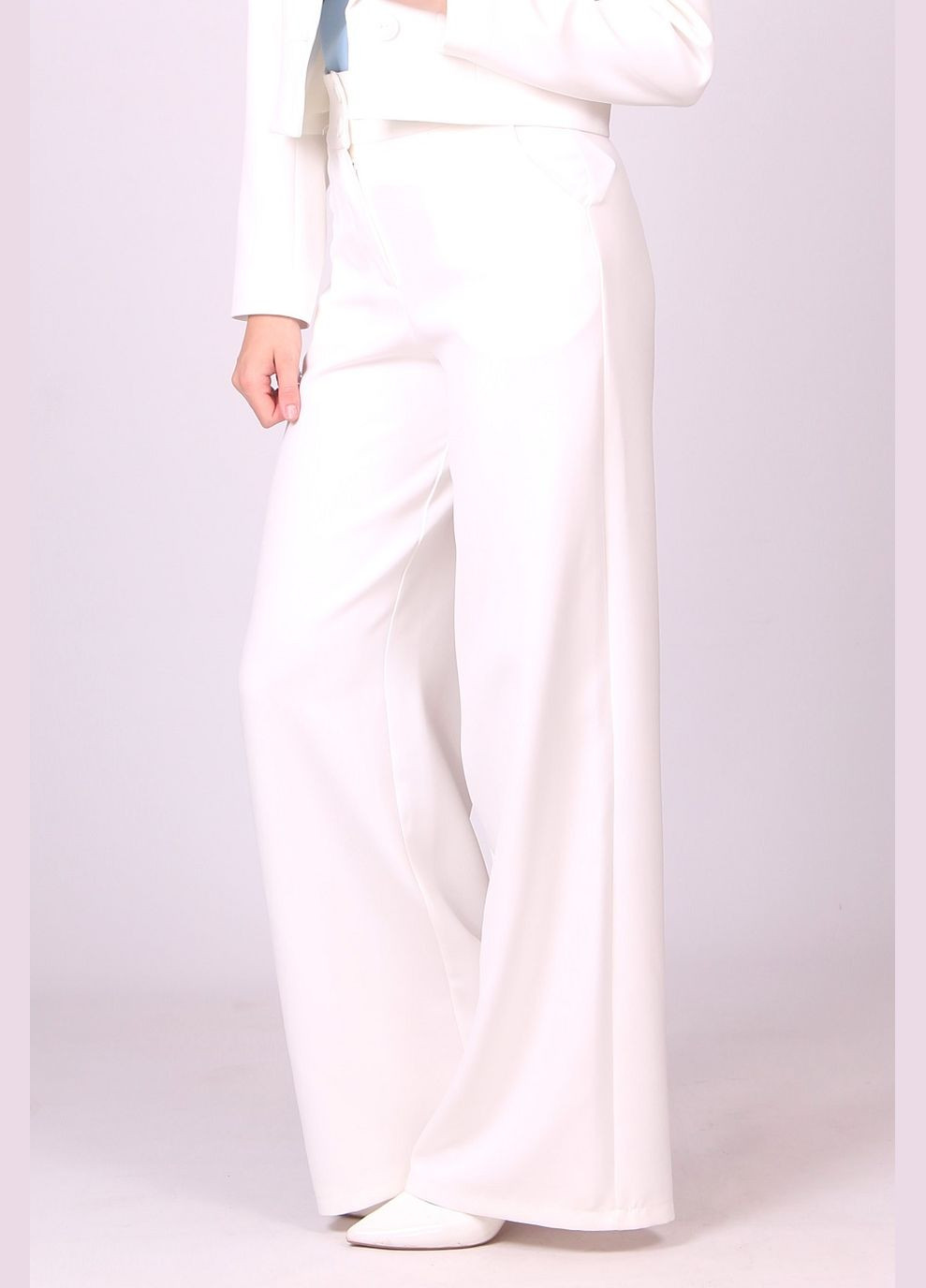 Штани палацо жіночі 010 креп молочні Актуаль (339726883)