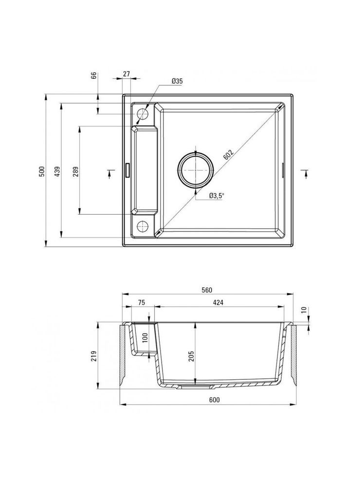 Кухонна мийка Magnetic ZRM A103 Deante (314979592)