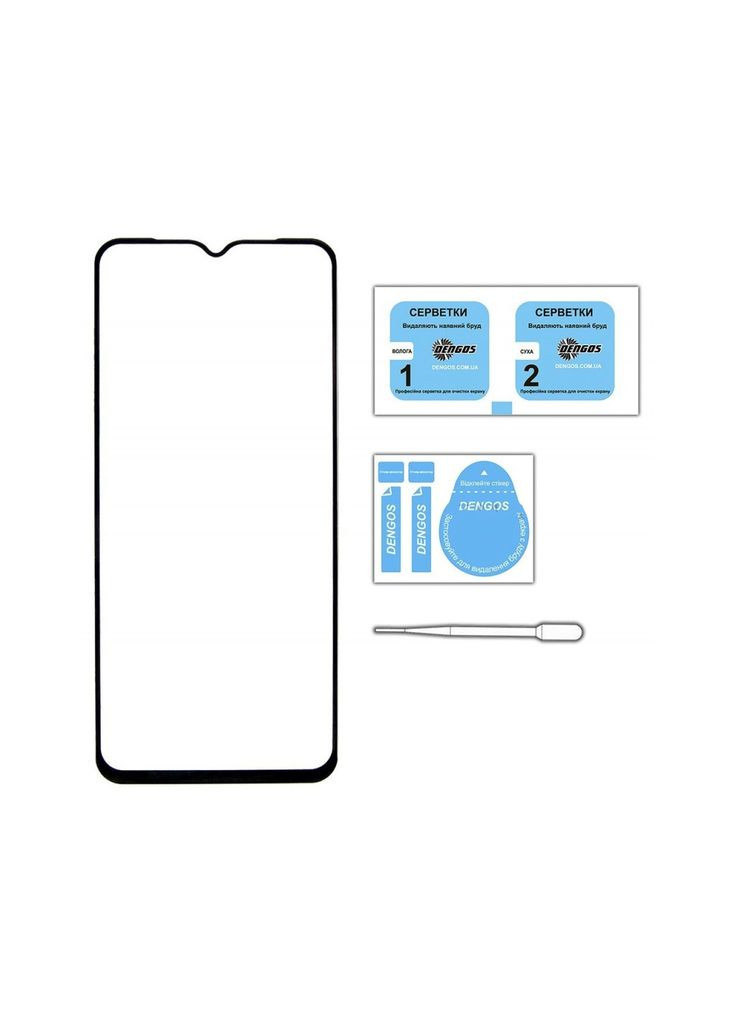 Скло захисне Full Glue Tecno Spark 10 Pro (m422072) DENGOS Full Glue Tecno Spark 10 Pro (KI7) (black) (367071270)