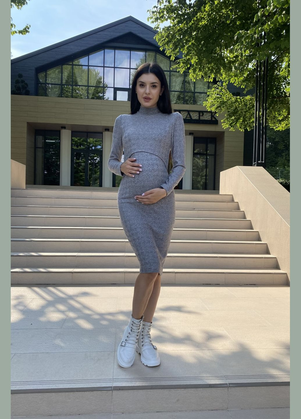 Сіра повсякденний сукня 2311 0508 Dianora