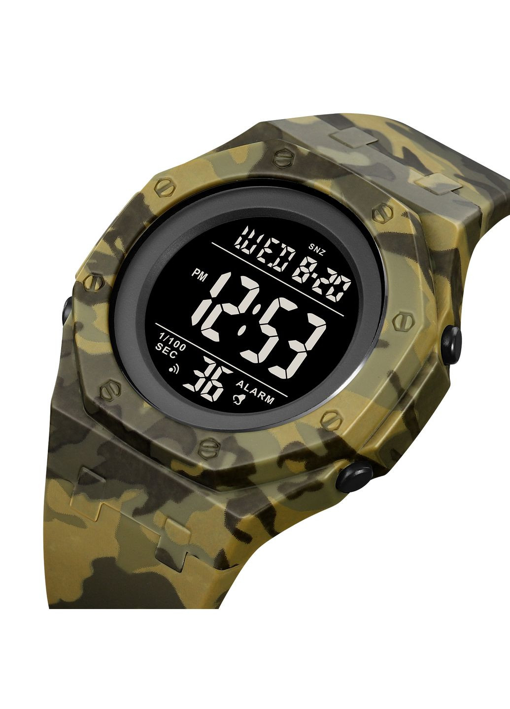 2048CMGN Army Green Camo электронный спортивный, армейский Skmei (324089504)