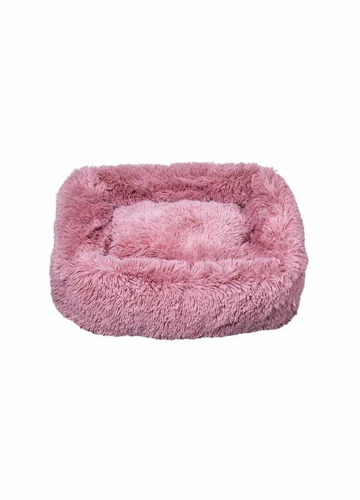 Лежак плюшевий для тварини PONCHIK прямокутний (рожевий) 95*70*22 см, 40 кг XL (*) Milord (304424962)