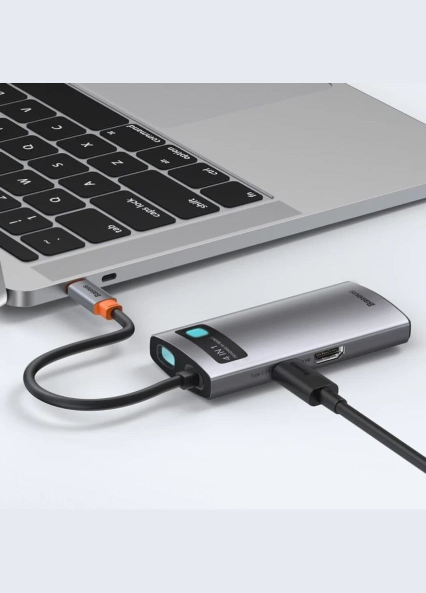 Usb-хаб Baseus Metal Gleam Series 4-in-1 Multifunctional (345109511)