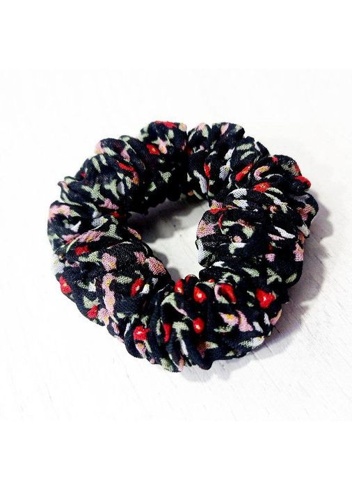 Гумка для волосся тканина чорна 5 см Hand Made Handmade (368772276)