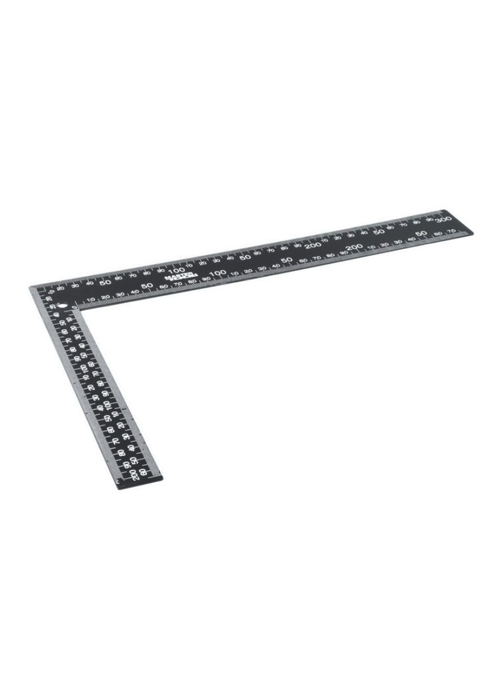Угольник строительный для разметки прямых углов стальной 300 x 200 мм двухсторонняя разметка Mastertool (332206658)