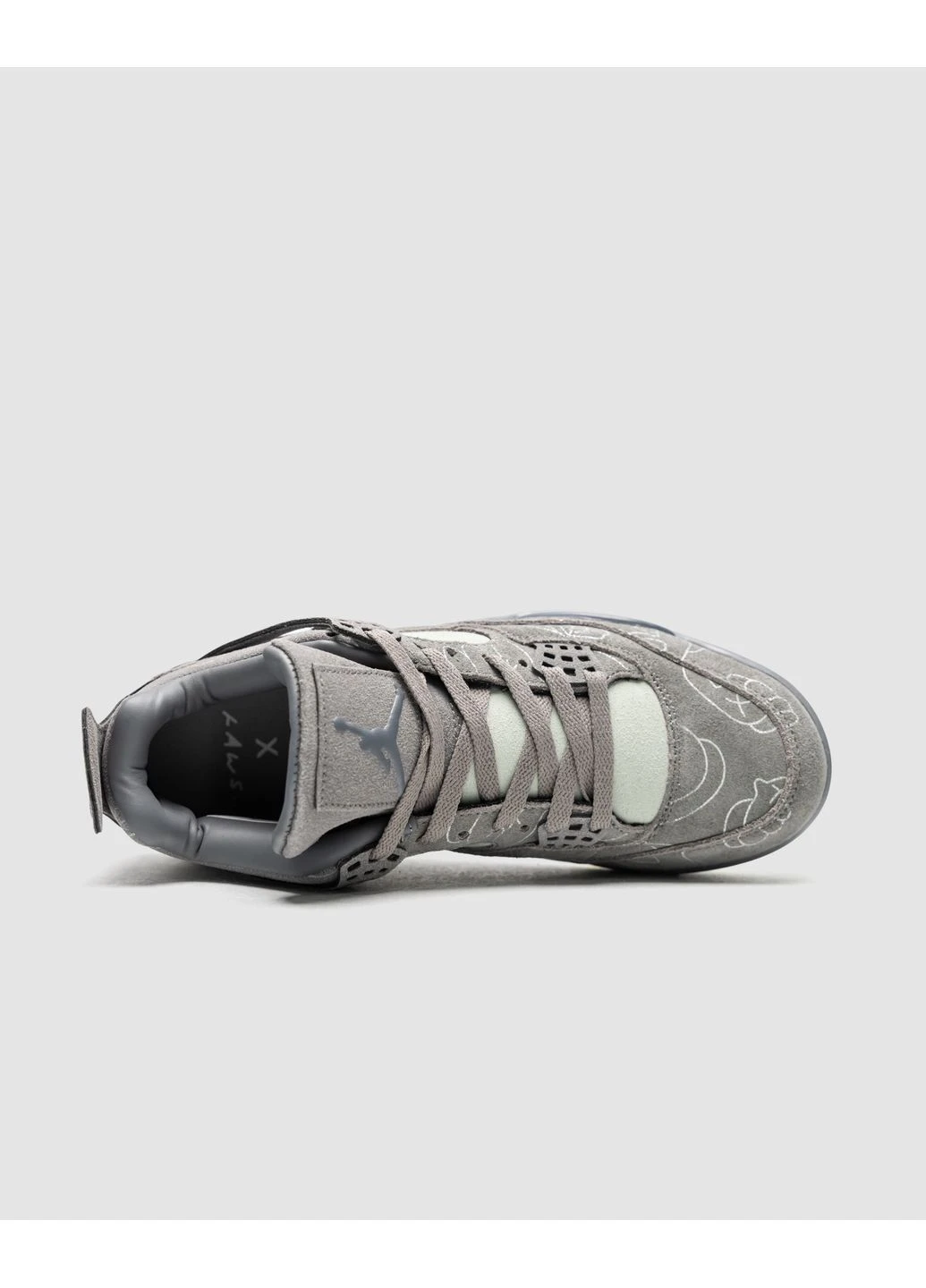 Сірі літні кросівки nike air jordan 4 kaws grey найк аір джордан сірі No Brand