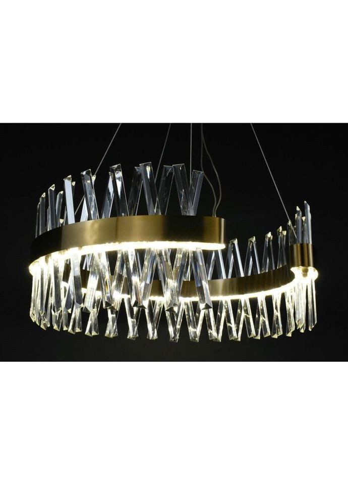 Люстра светодиодная подвесная LED светильник для квартиры на потолок лэд 27223 Латунь 45-170х80х80 см. Sunnysky (324395745)