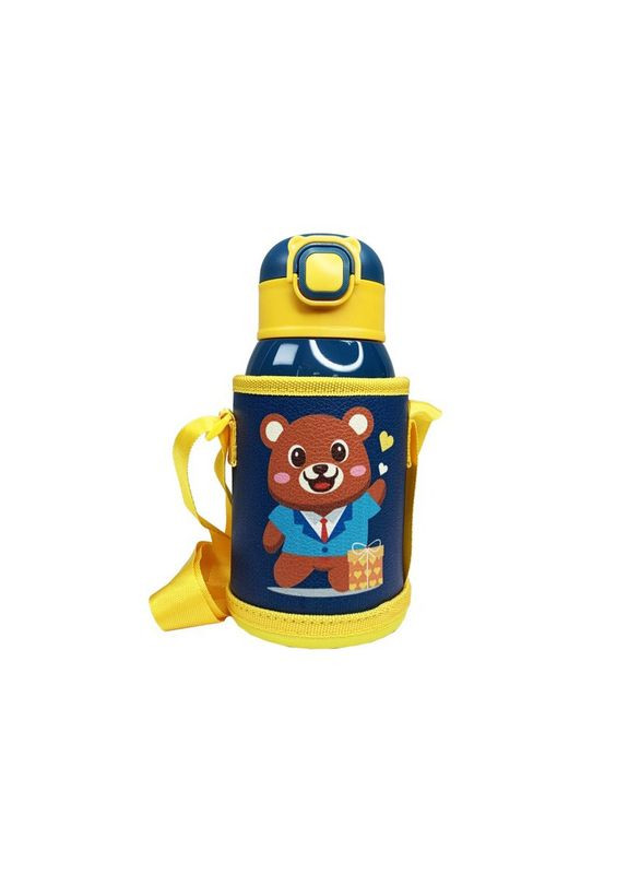 Термос-поильник с силиконовой трубочкой Ведмедик MGZ-0330, 500 мл Megazayka (322260925)