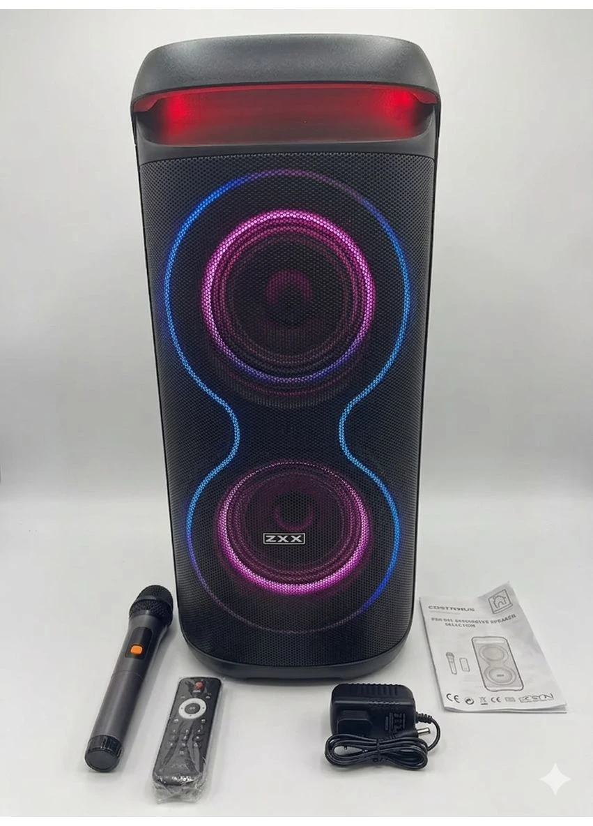 Портативная Bluetooth колонка ZXX-5505, 80 Вт 61,5 × 29 × 27 см Черный (2104619431) No Brand (388438550)