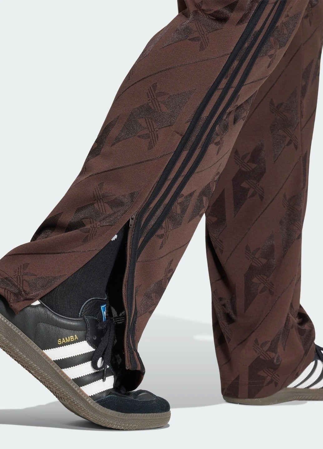 Коричневые спортивные демисезонные брюки adidas