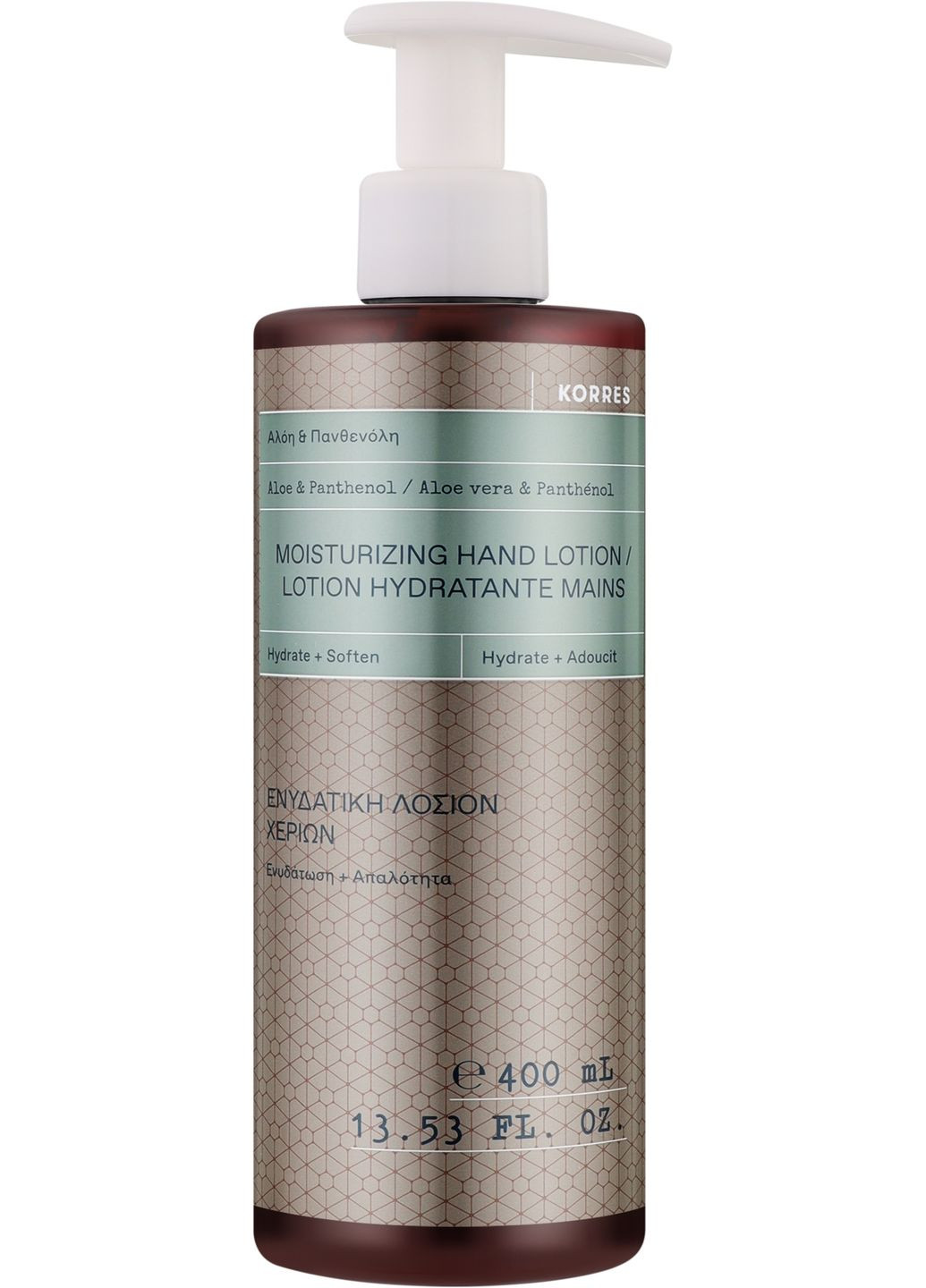 Увлажняющий лосьон для рук "Алоэ и пантенол" Aloe & Panthenol Moisturizing Hand Lotion 400ml (947282-31163340) Korres (368620614)