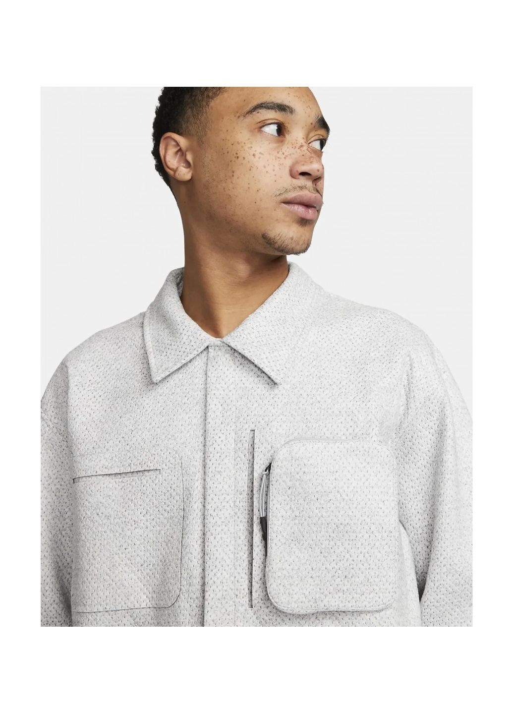 Біла куртка чоловіча sportswear therma-fit adv forward white dv9992-077 Nike